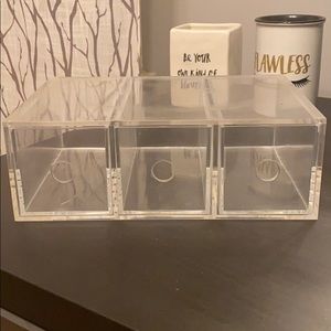 Set of Muji acrylic drawers